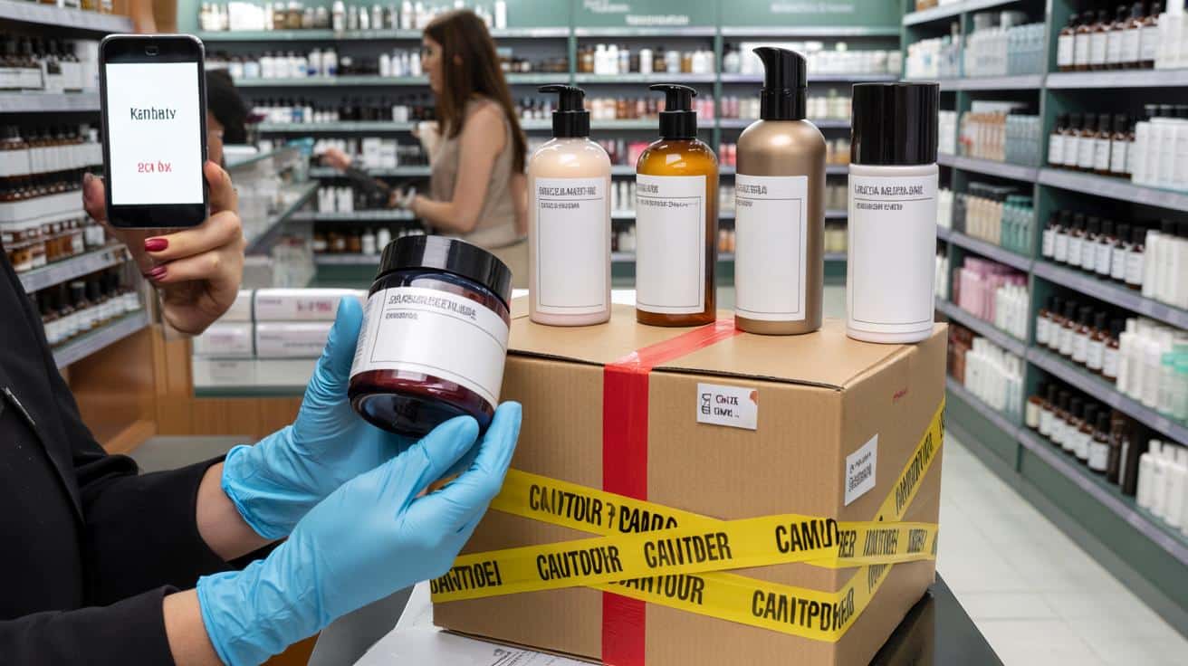 Sanidad ordena la retirada urgente de los cosméticos de cuatro famosas marcas vendidas en España